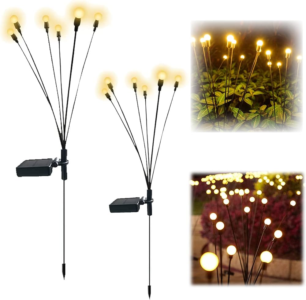 Solar Powered 12 LED Firefly