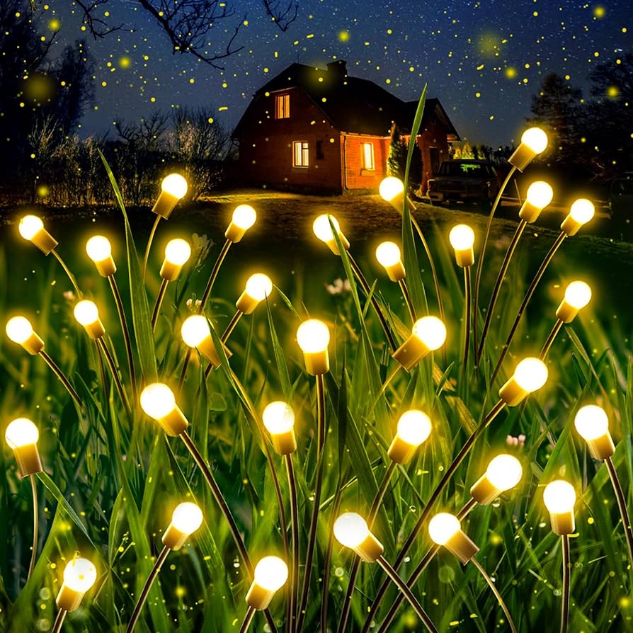 Solar Powered 12 LED Firefly