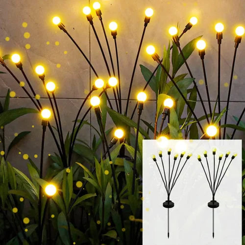 Solar Powered 12 LED Firefly