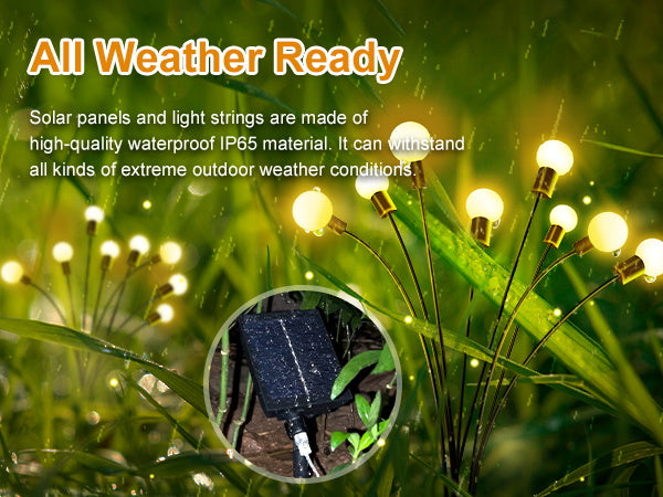 Solar Powered 12 LED Firefly