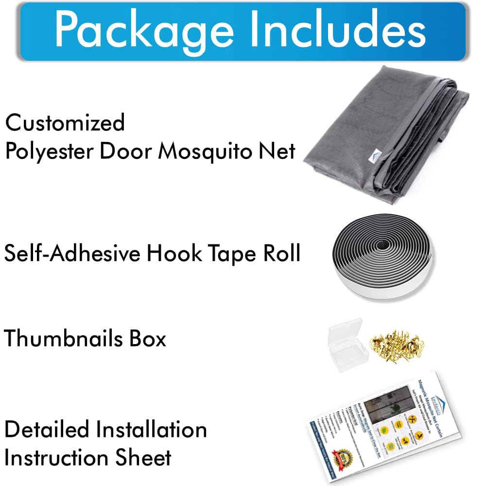 Magnetic Mosquito Net for Door | Mosquito Curtain | Buy 1 Get 1