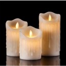 HK Creations 2 Pcs Battery Operated Acrylic Flameless Decorative Melting Led Tea Light Candle