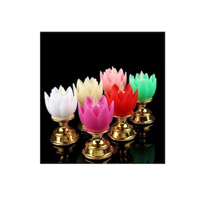 Lotus Shape Flame Less LED Candle