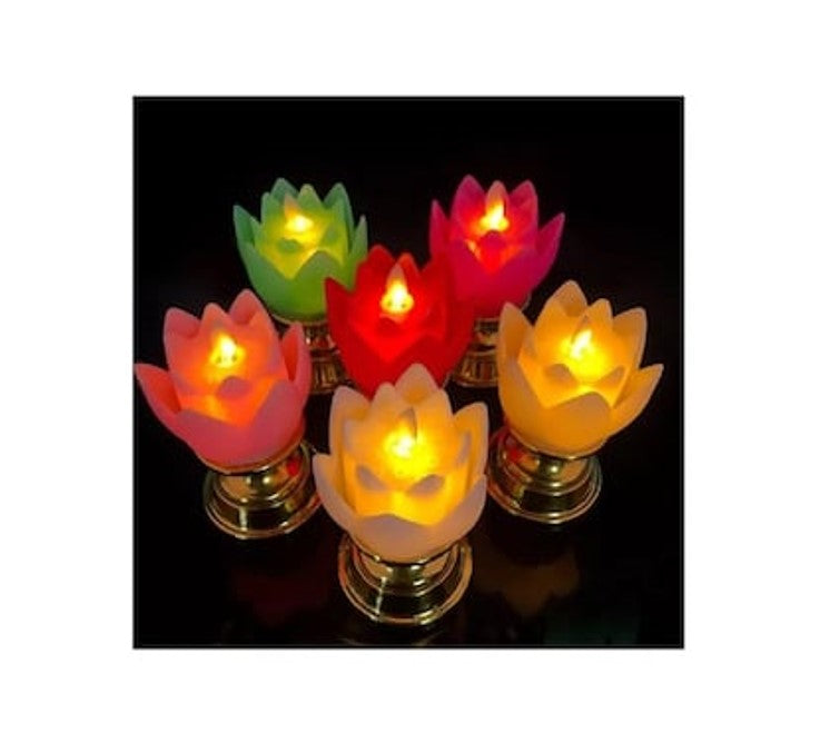Lotus Shape Flame Less LED Candle