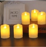 HK Creations 2 Pcs Battery Operated Acrylic Flameless Decorative Melting Led Tea Light Candle