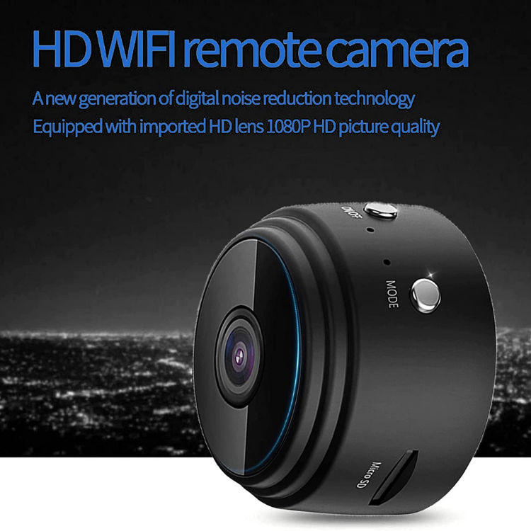 Mini WiFi 2MP IP Wireless Hidden Spy Camera Small Size Cloud Based Storage Night Vision Motion Detection