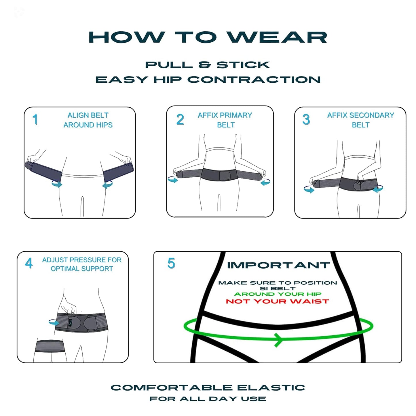 Sciatica Belt for lumbar‑waist pain Relief and Support