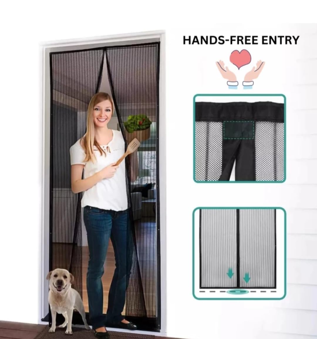 Magnetic Mosquito Net for Door | Mosquito Curtain | Buy 1 Get 1