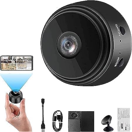 Mini WiFi 2MP IP Wireless Hidden Spy Camera Small Size Cloud Based Storage Night Vision Motion Detection