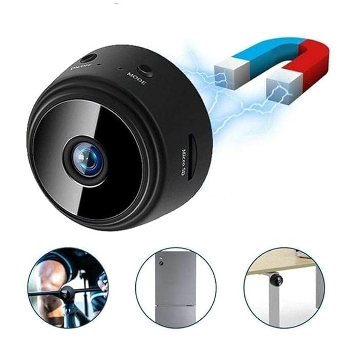 Mini WiFi 2MP IP Wireless Hidden Spy Camera Small Size Cloud Based Storage Night Vision Motion Detection